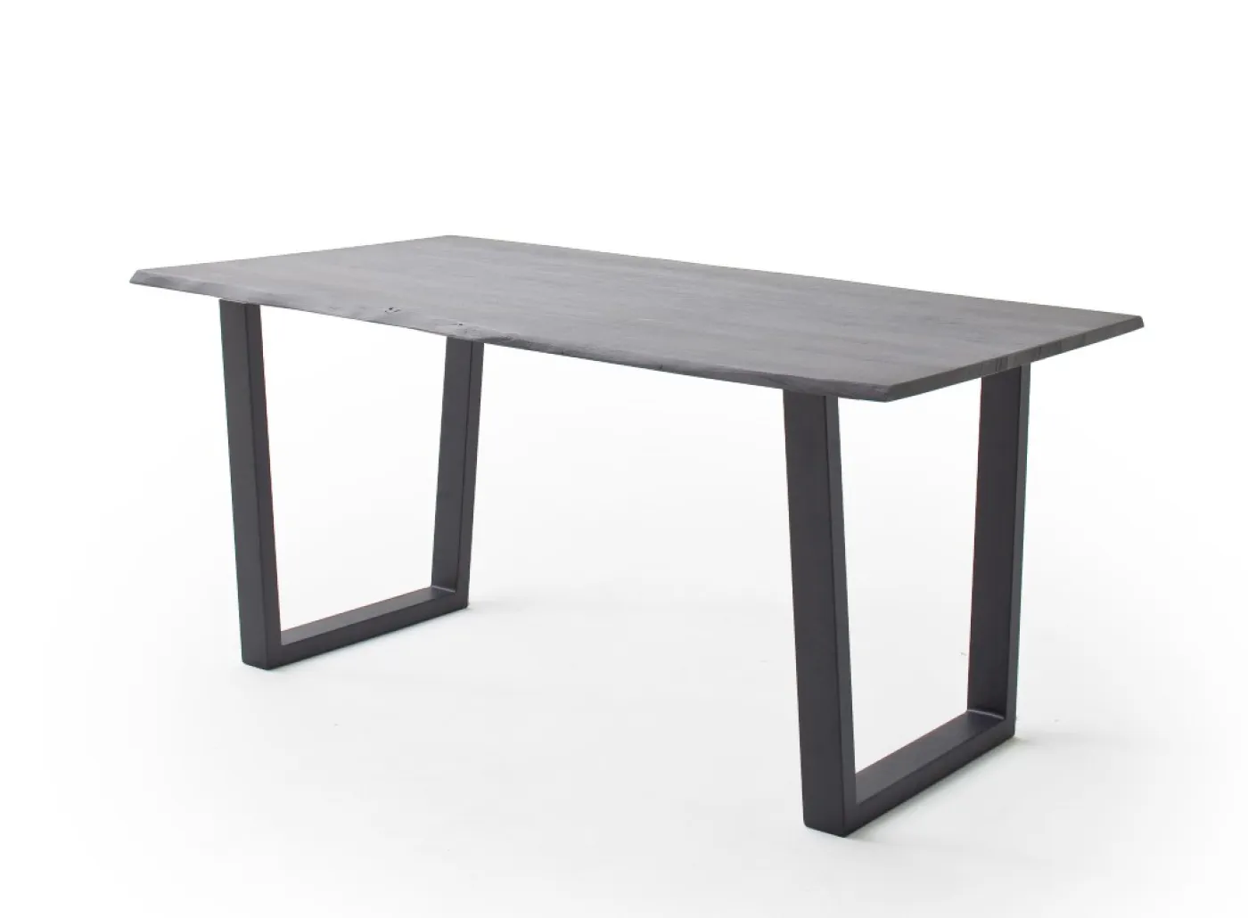 Esstisch Calabria | Akazie massiv | T-Gestell | grau / anthrazit | 180 x 90-Tischplatte 2,5 cm
