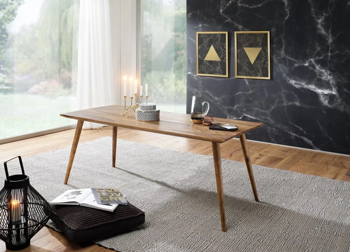 Esstisch Elias | 120x60 | Sheesham Holz massiv | dunkelbraun