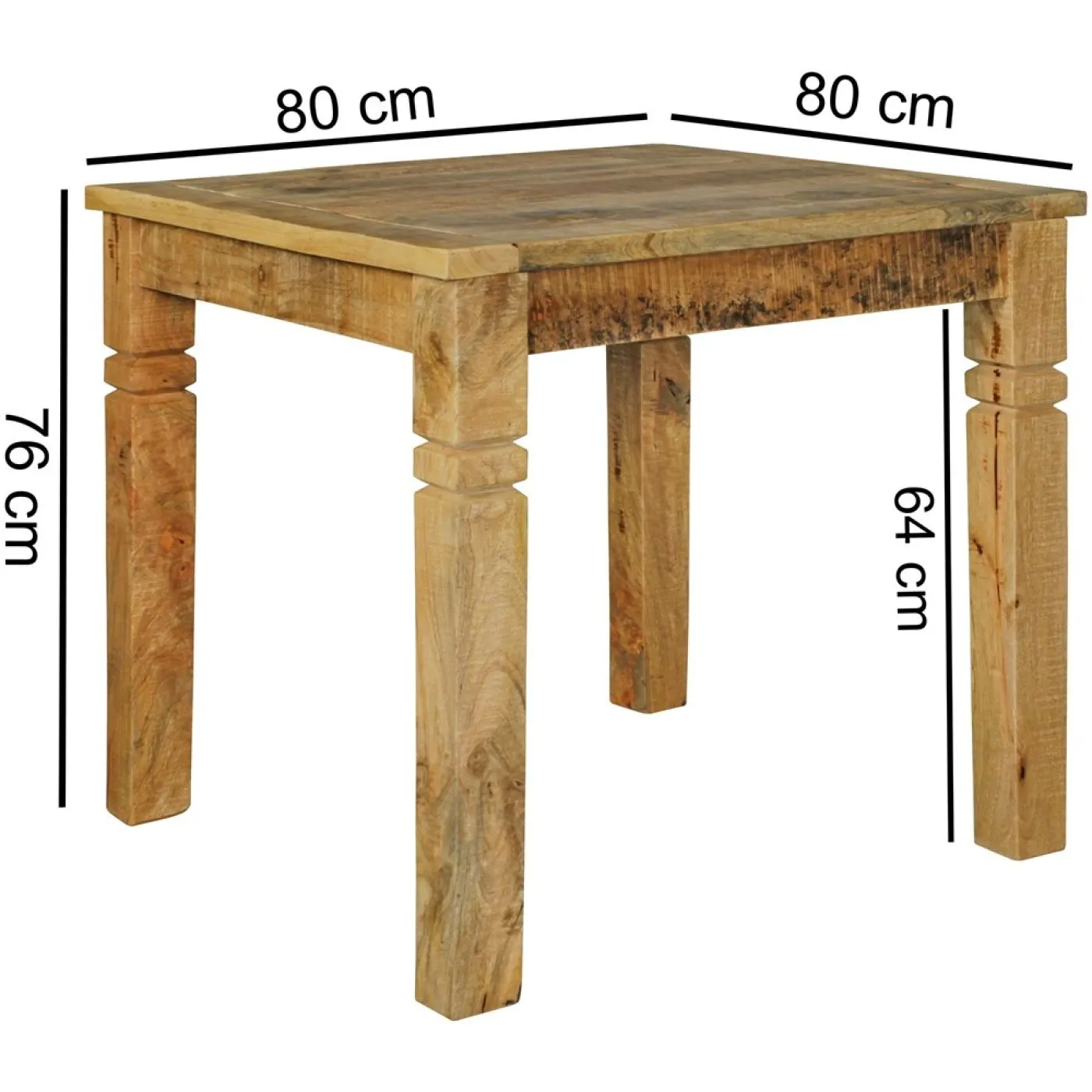Esstisch Mia | 80x80 | Mango Holz massiv