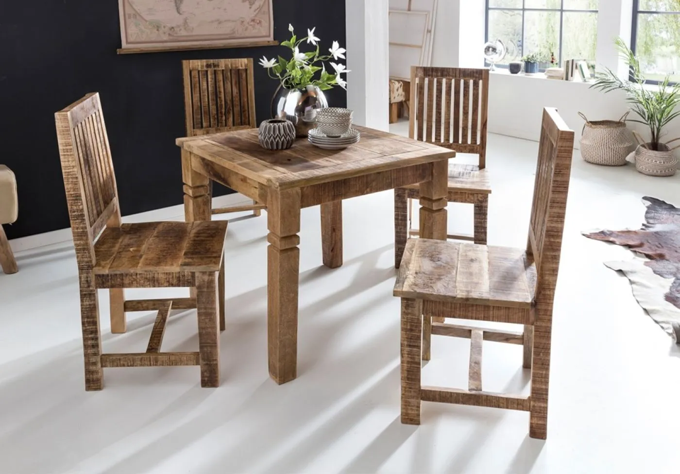 Esstisch Mia | 80x80 | Mango Holz massiv