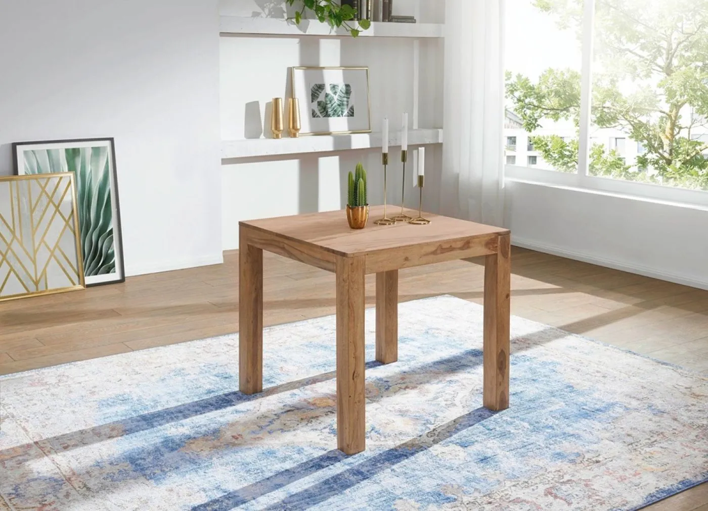 Esstisch Mibia 2 | 80x80 | Akazie Holz massiv