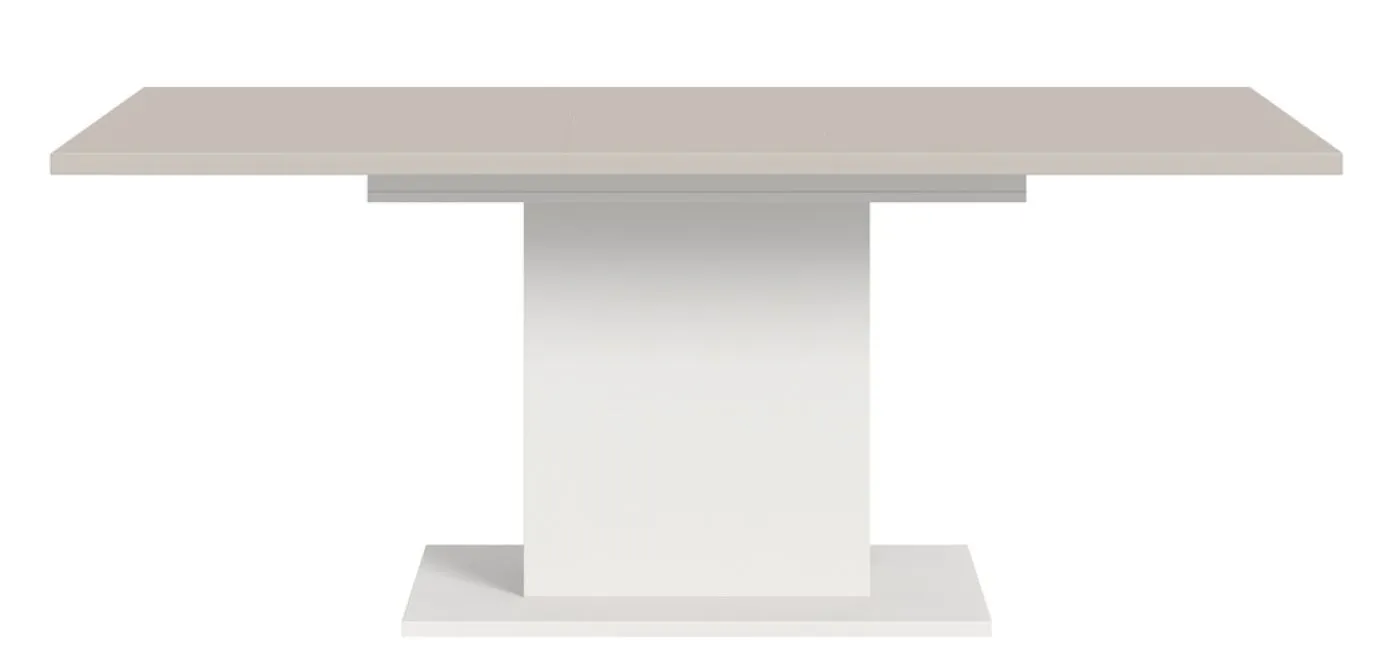 Esstisch Motion | ausziehbar | weiß / Kaschmir | 150(190)x90
