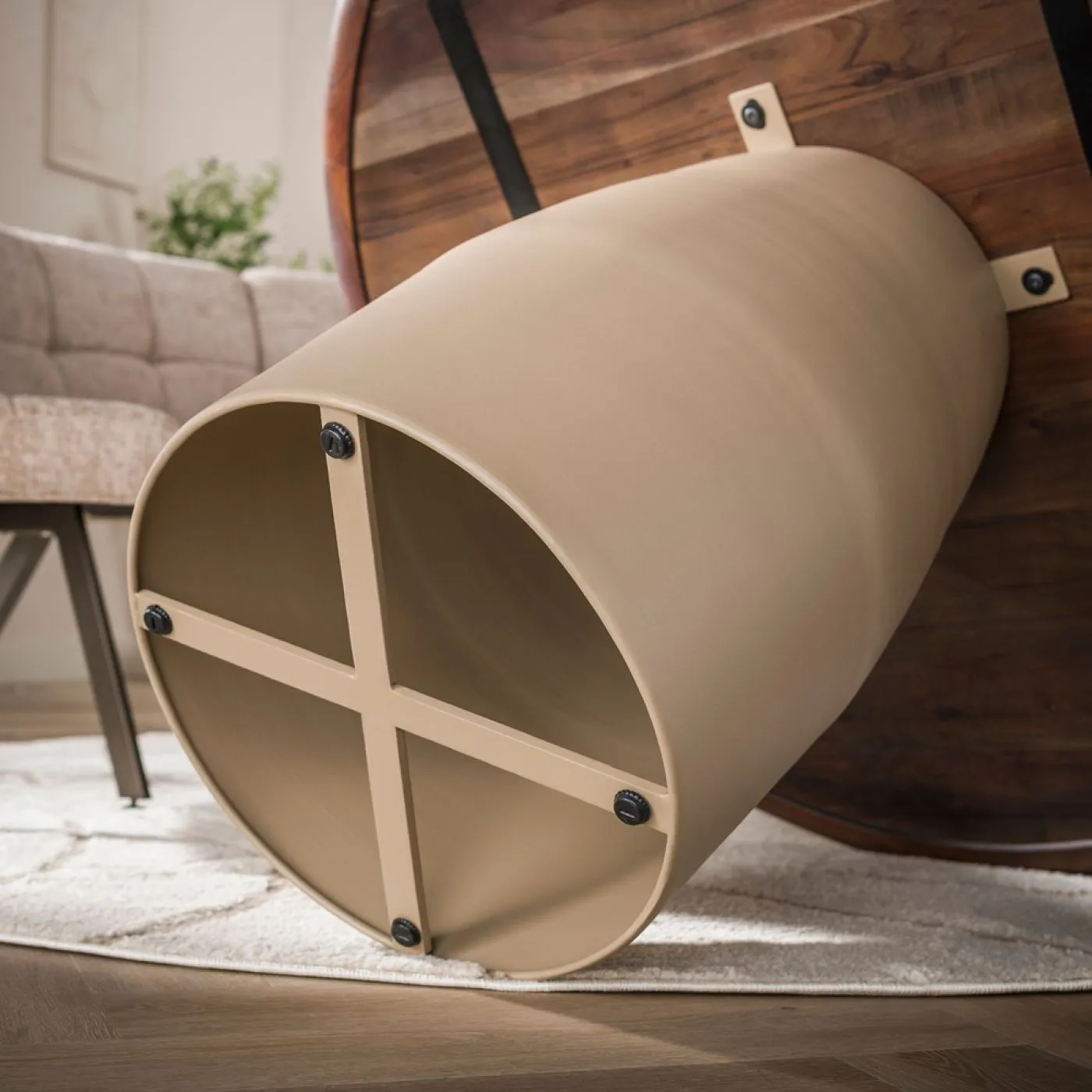 Esstisch Zeron | rund | Ø130cm | Akazie massiv | Braun