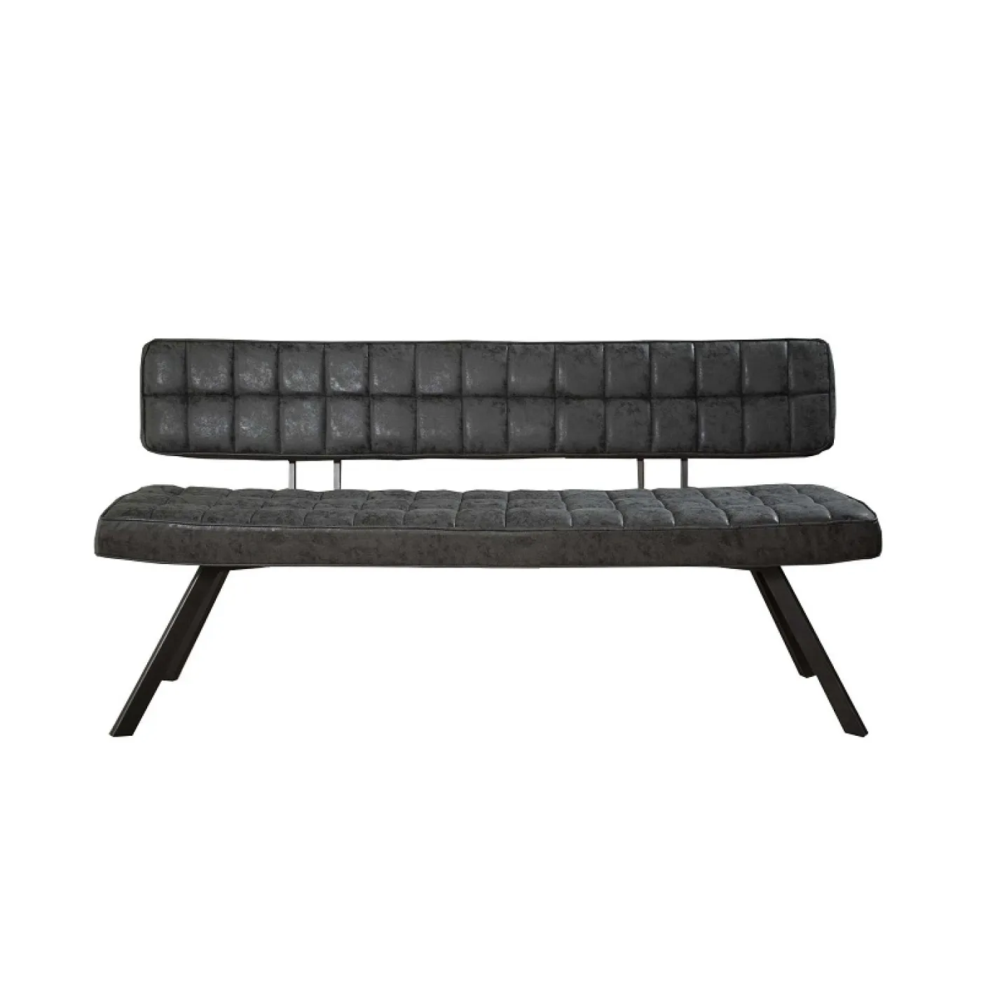 Esszimmerbank Josie | Kunstleder | schwarz | 180 cm