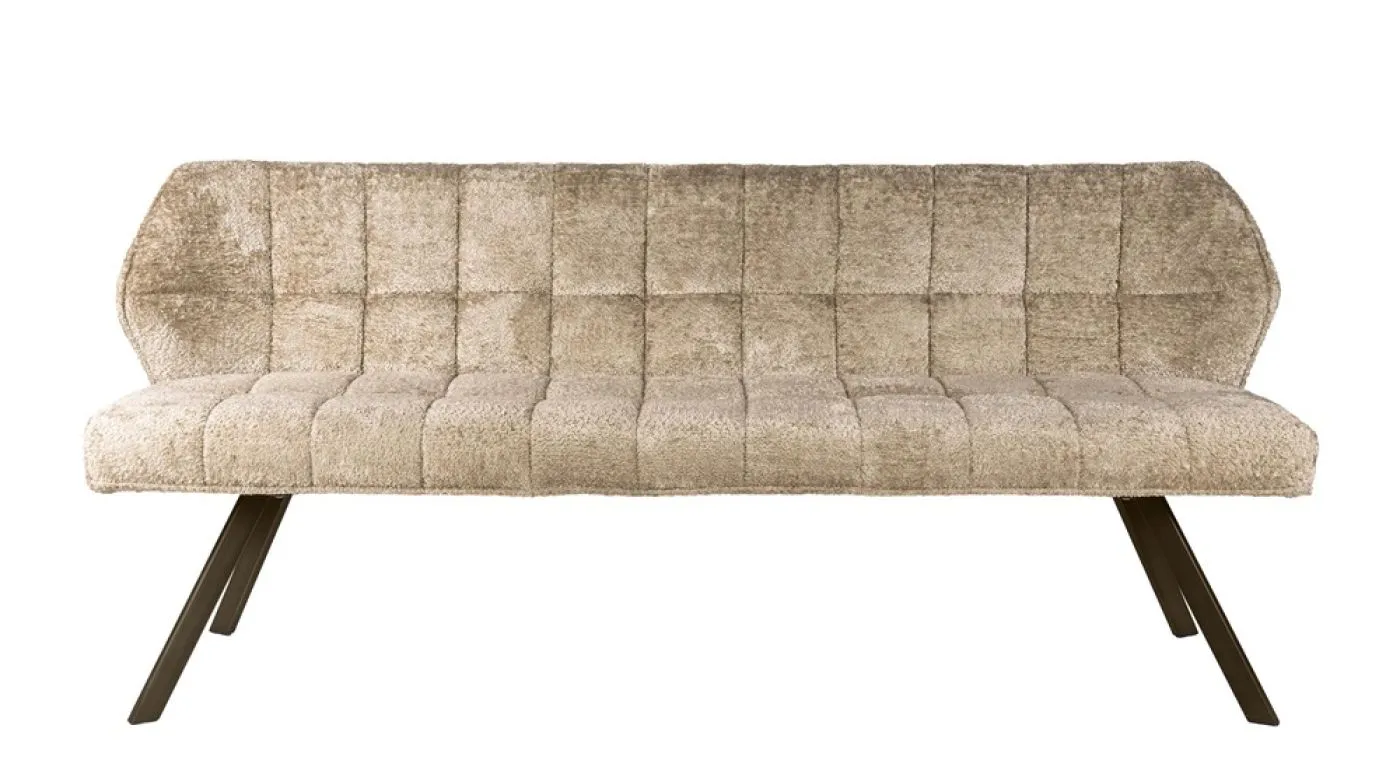 Esszimmerbank Muda | 180cm | Alura-Stoff / Webstoff | sand-braun