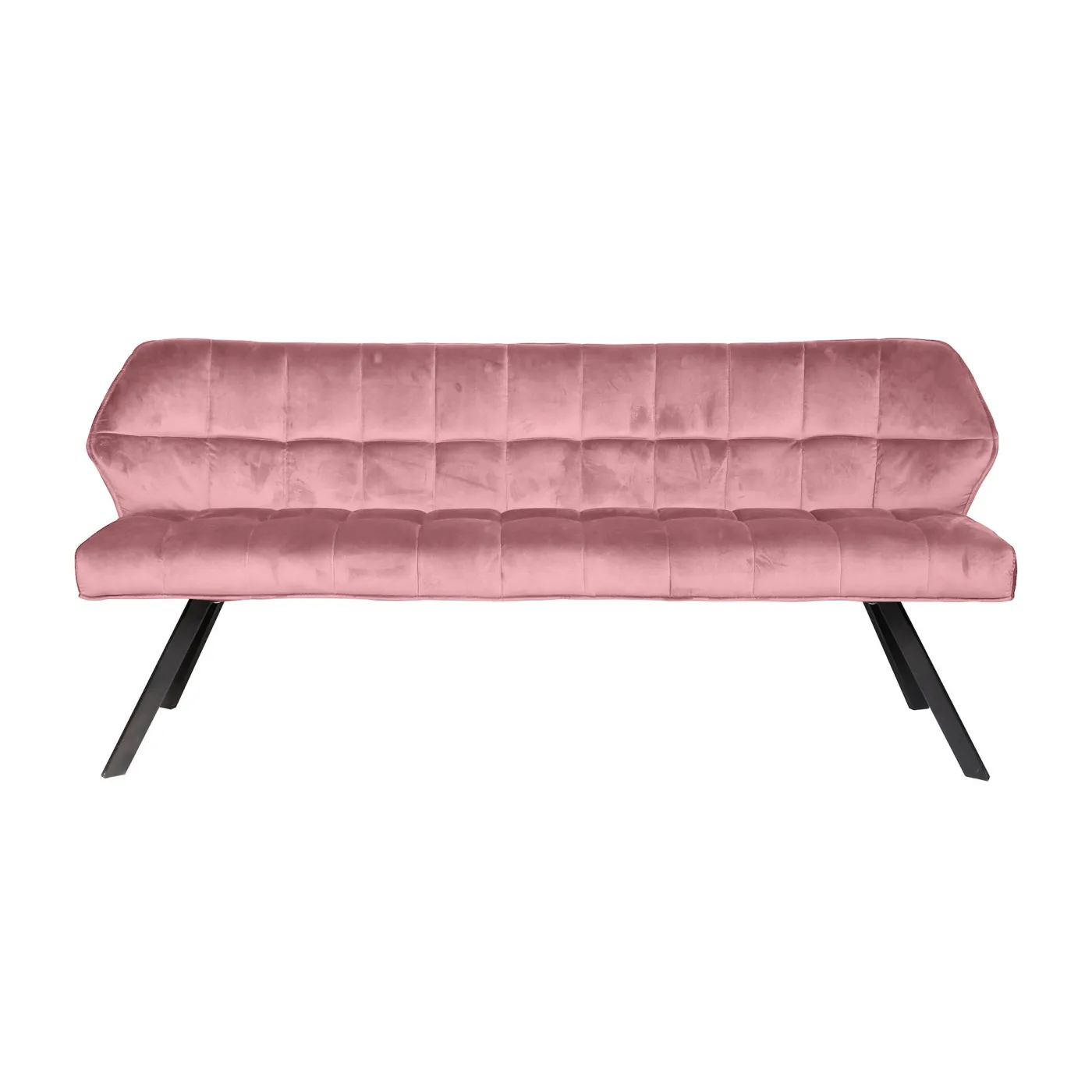 Esszimmerbank Muda | Samt | 180cm | rosa