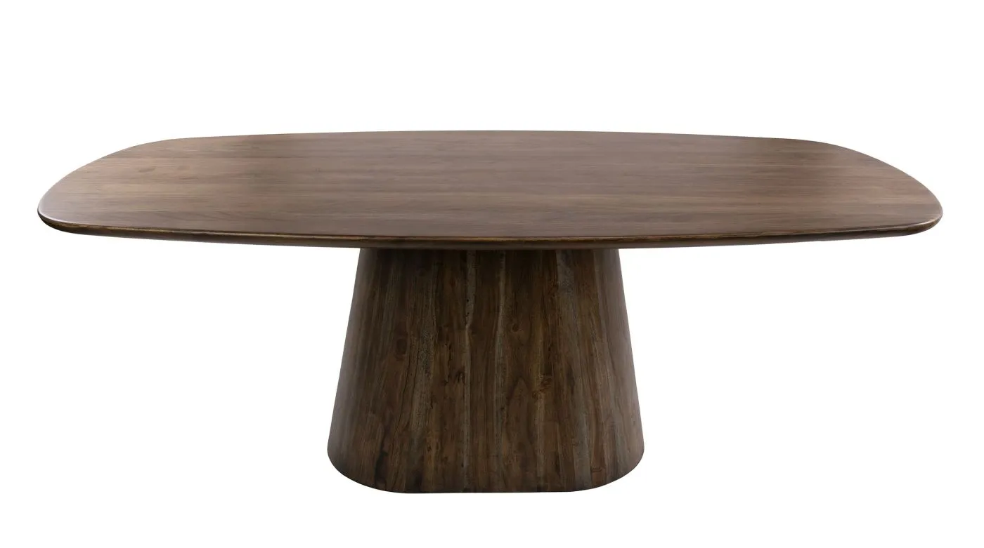 Esszimmertisch Gloria | oval | 215cm | Akazie massiv | braun