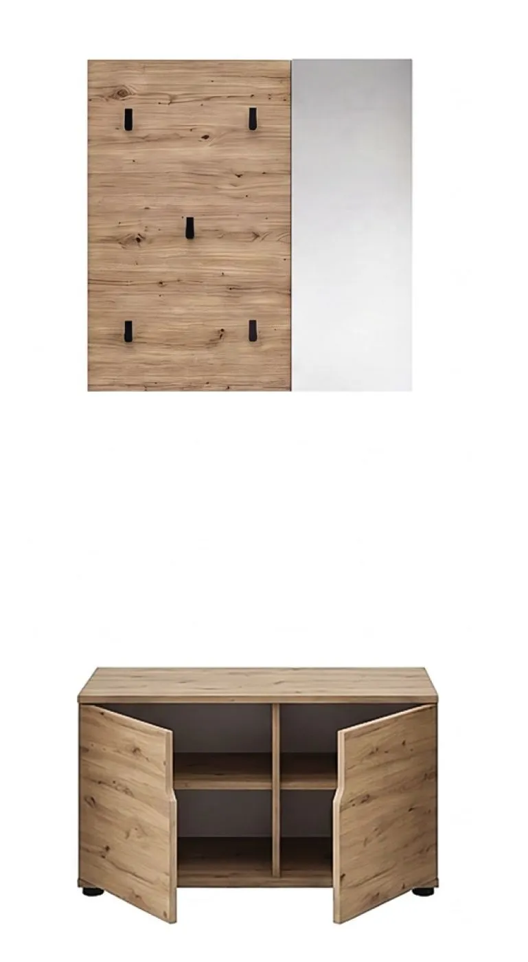 Garderoben-Set Keno | Artisan Eiche | 2-teilig
