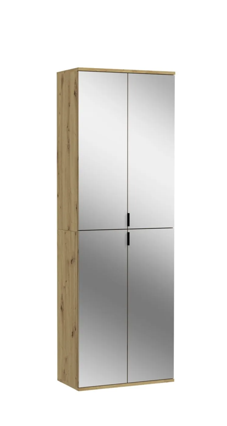 Garderoben Set Projekt X 2 | Artisan Eiche / Spiegeltüren | 4-teilig