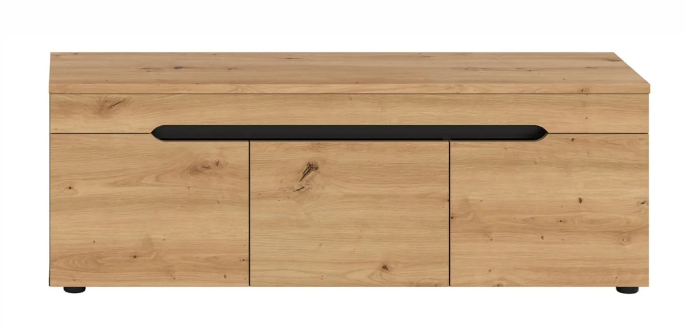 Garderobenbank Sitzbank Canu 1 | Basalt grau /Artisan Eiche