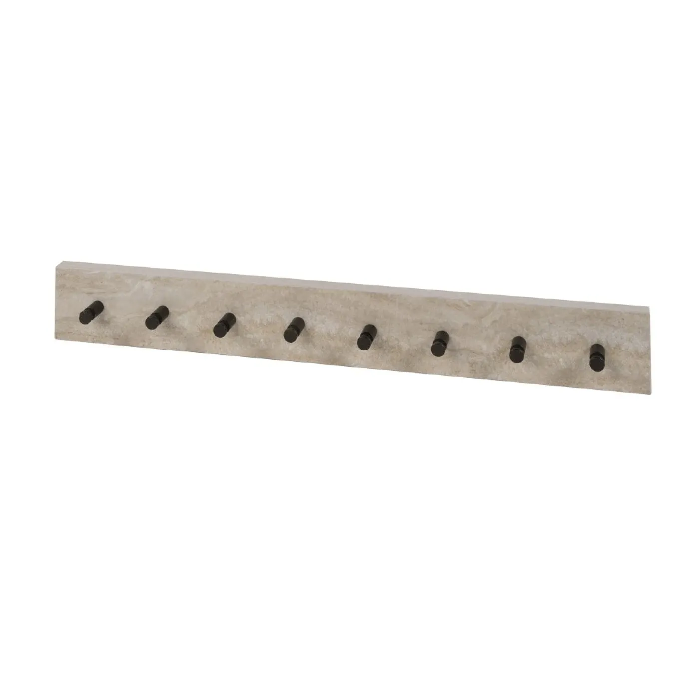 Garderobenpaneel Pula | 8 Haken | Keramik travertin