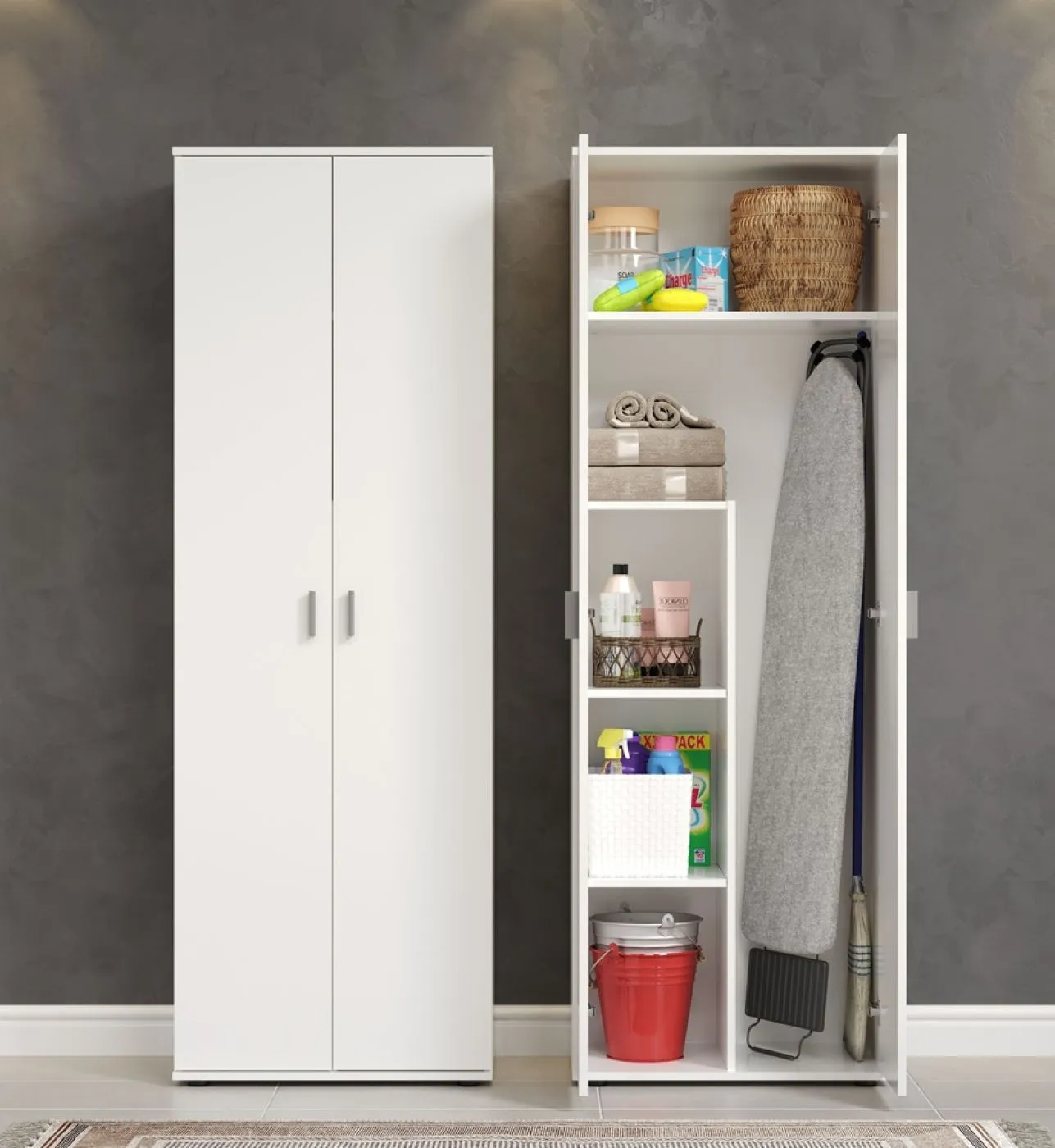 Garderobenschrank Basics | weiß
