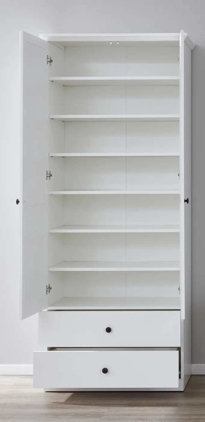 Garderobenschrank Baxter | Landhausstil | weiß
