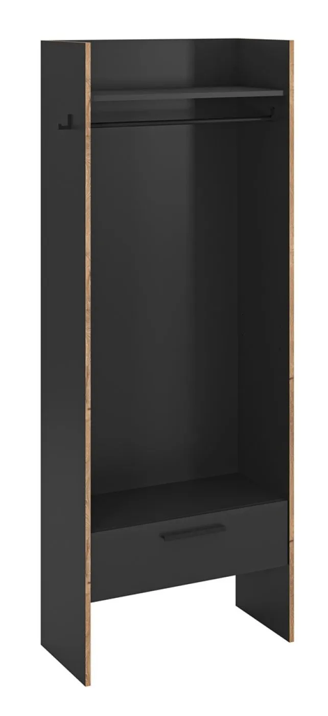 Garderobenschrank Bueno | Basalt / Nox Oak | verschiedene Größen