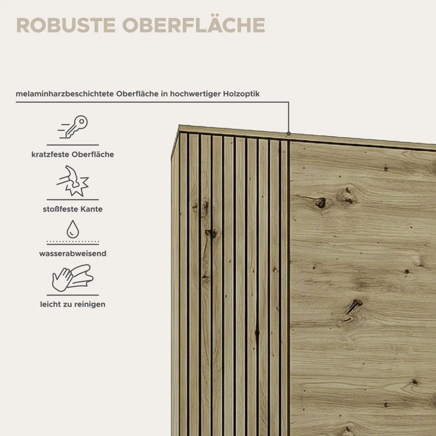 Garderobenschrank Keno | Artisan Eiche