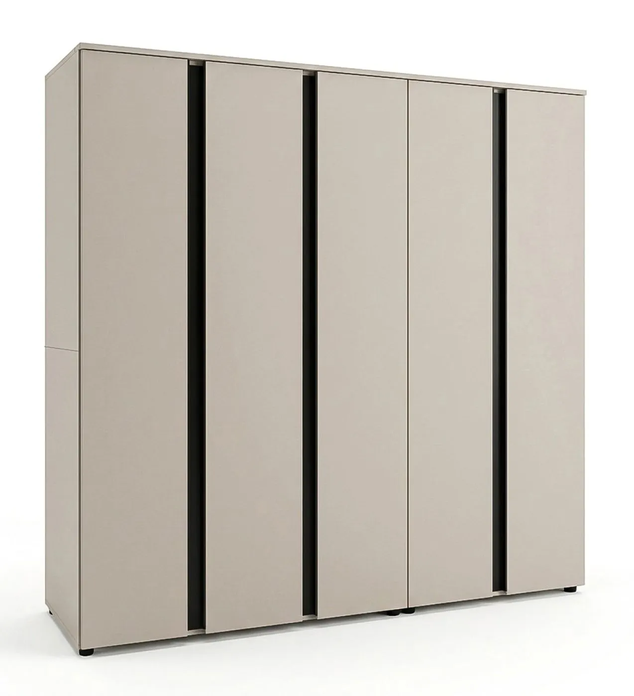 Garderobenschrank Kleiderschrank Amara | Kaschmir | 2-teilig