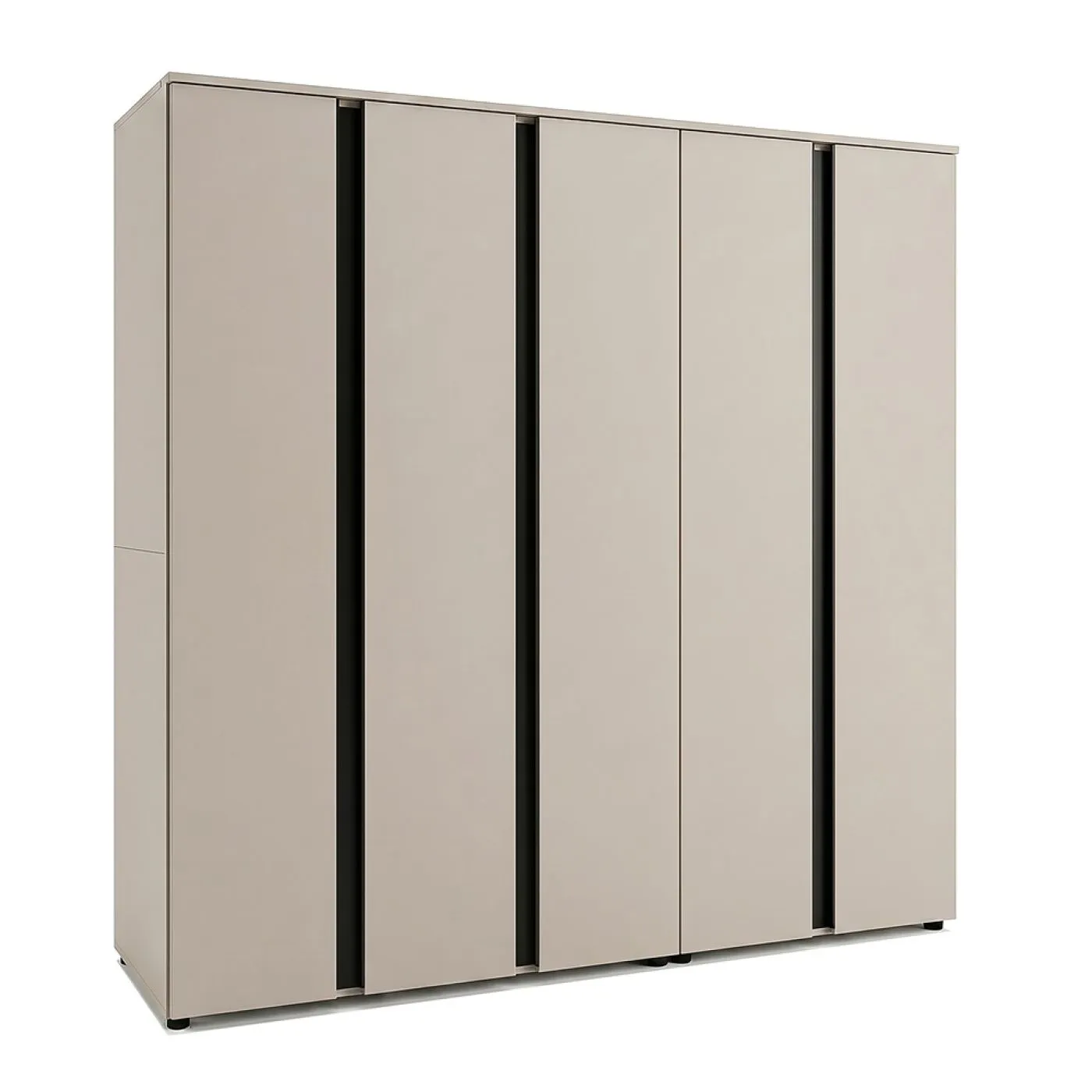 Garderobenschrank Kleiderschrank Amara | Kaschmir | 2-teilig