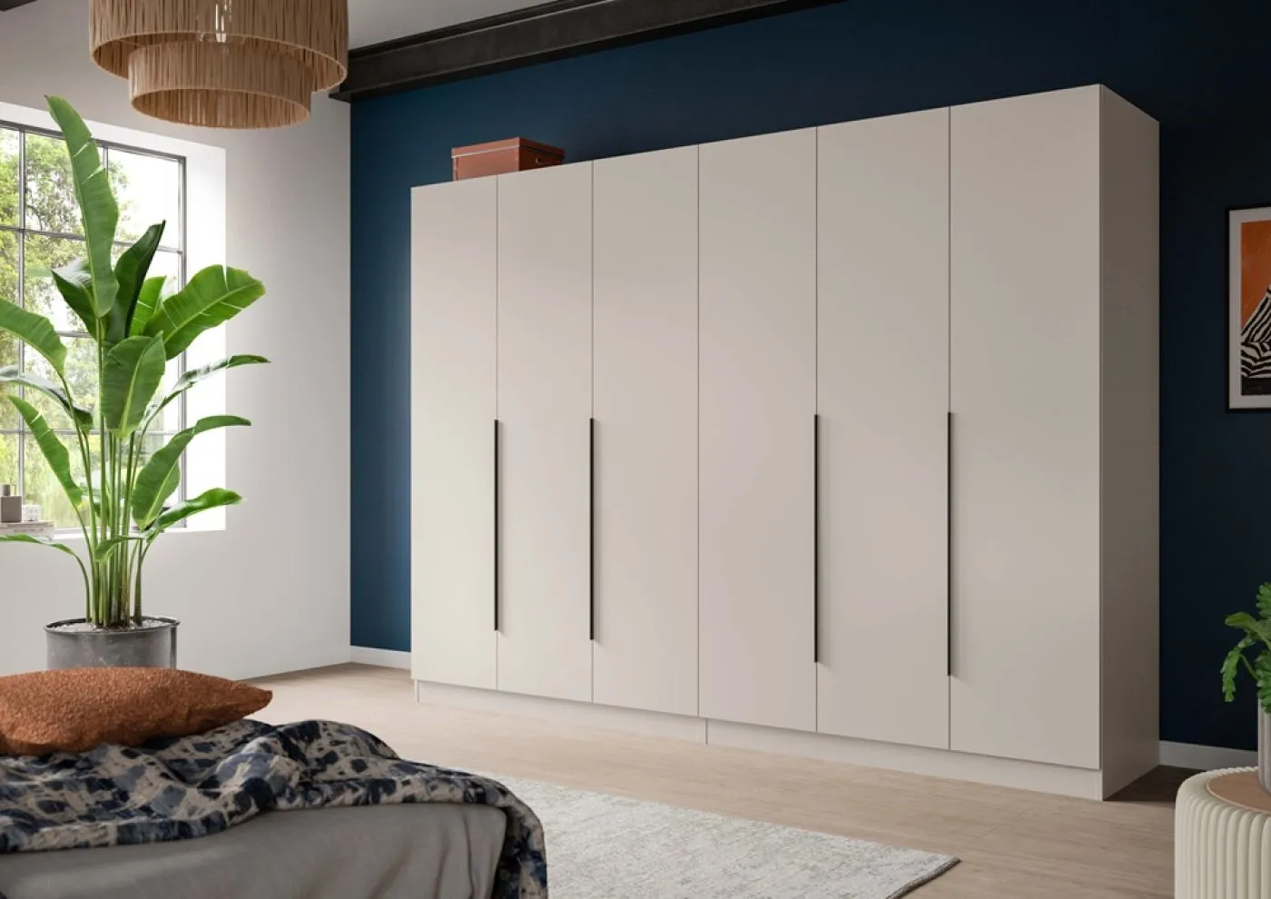 Garderobenschrank Kleiderschrank Kopenhagen 2 | Kaschmir | 2-teilig