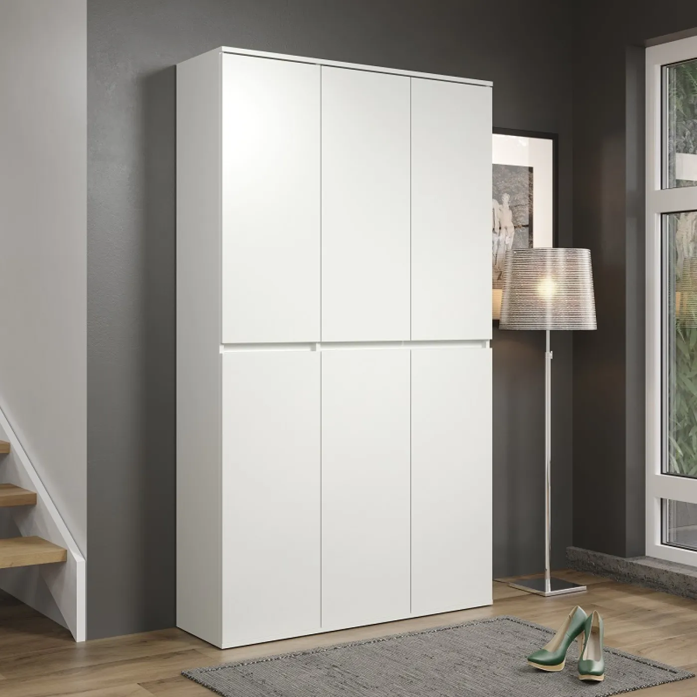Garderobenschrank Nevada groß | weiß