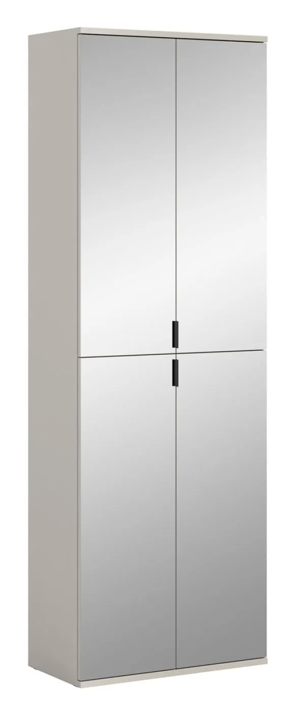 Garderobenschrank Set Projekt X | Kaschmir | Spiegeltüren | 2-teilig