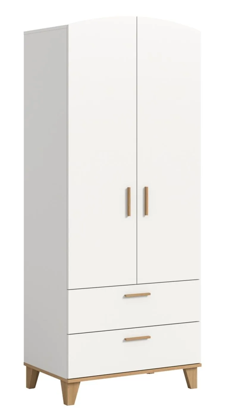 Garderobenschrank Stella | weiß / Artisan Eiche