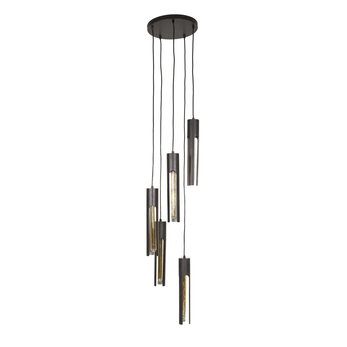 Hängelampe Bondo 5 Lampen | Metall | Artic schwarz