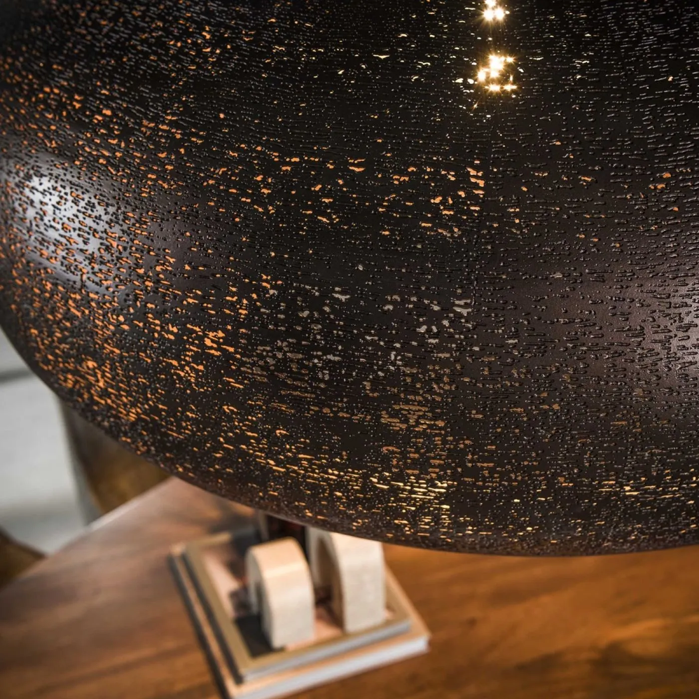 Hängelampe Lumina | 1 Leuchte Ø90cm | Metall | Antikkupfer