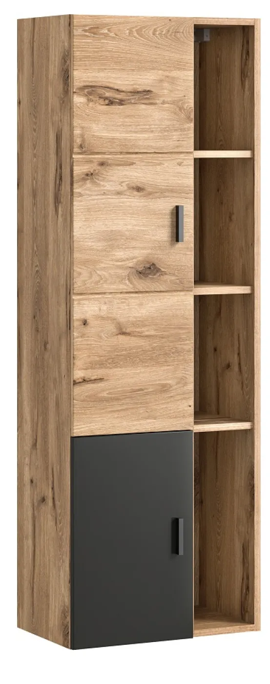 Hängeschrank groß Grado | Nox Oak / grau