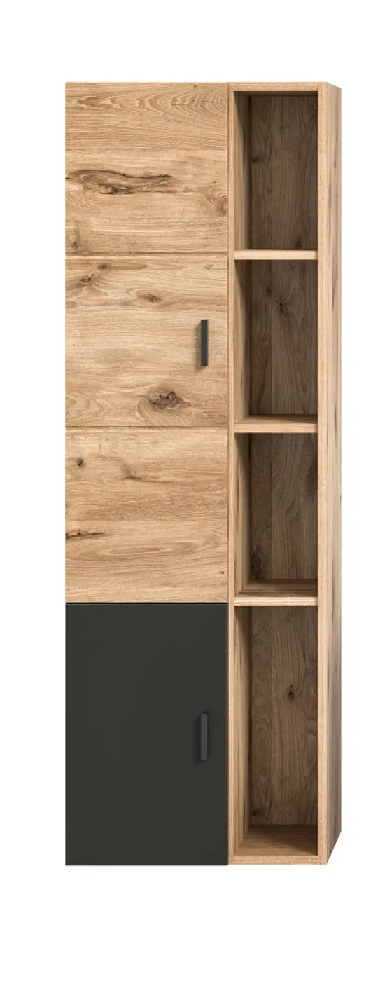 Hängeschrank groß Grado | Nox Oak / grau