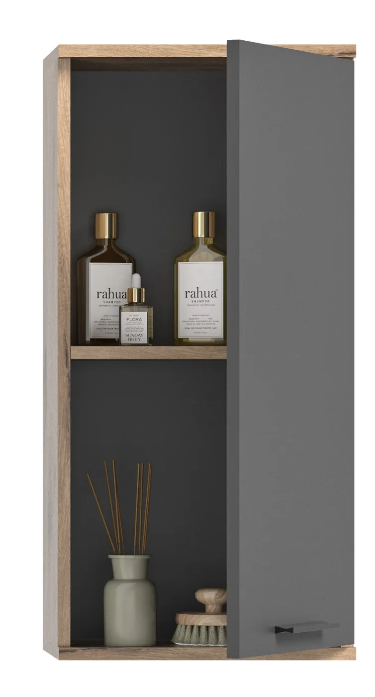 Hängeschrank Mason | Nox Oak / Basalt grau
