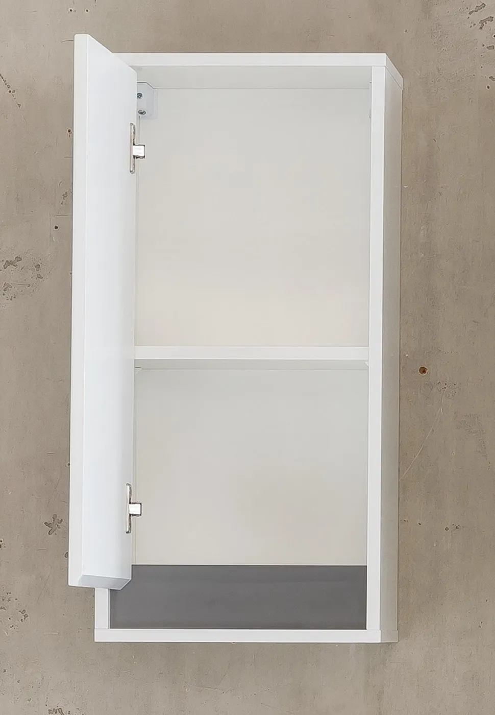 Hängeschrank Sol | weiß Hochglanz / grau | Lack
