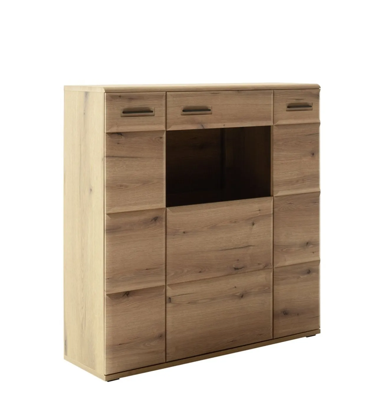 Highboard Naxos | Eiche Evoke | ohne Beleuchtung