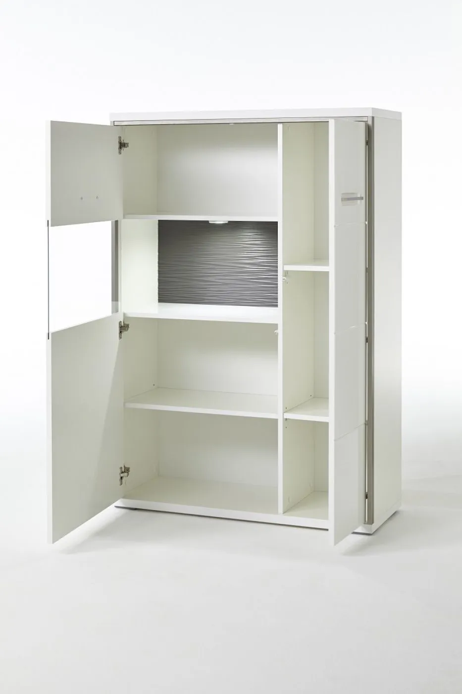 Highboard Trento 3 | weiß Hochglanz | ohne Beleuchtung