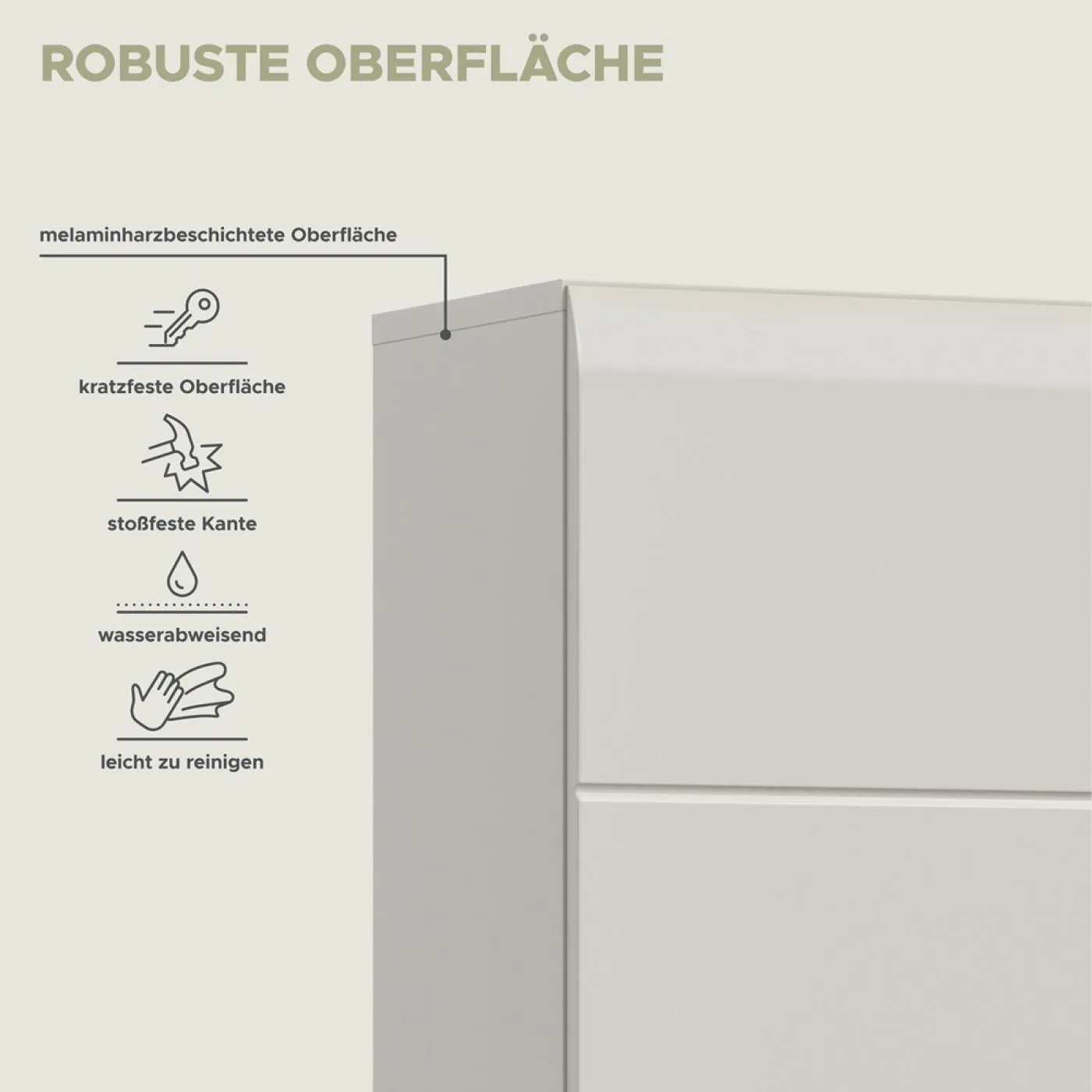 Hochschrank Ice | Kaschmir