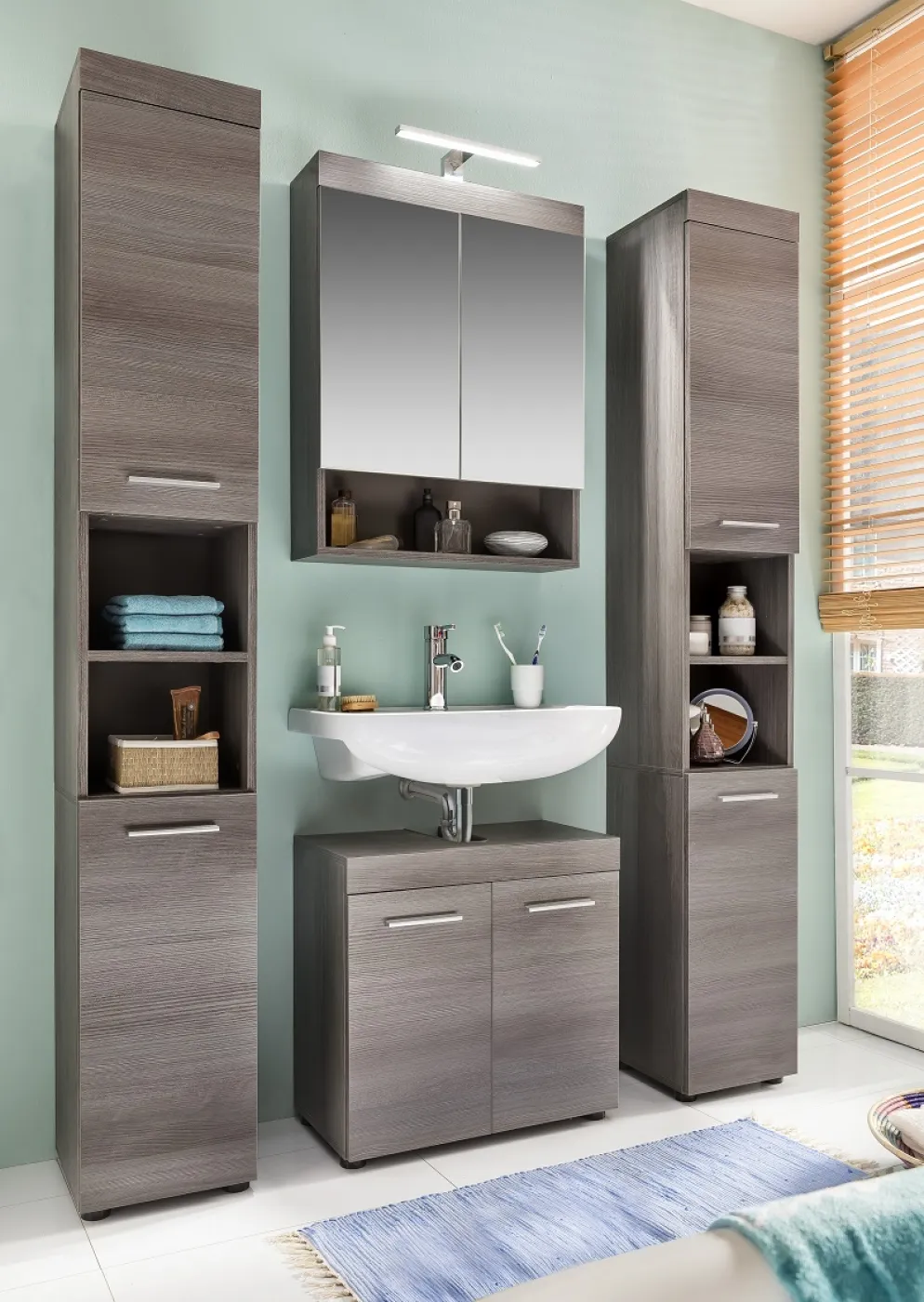 Hochschrank Runner | rauchsilber