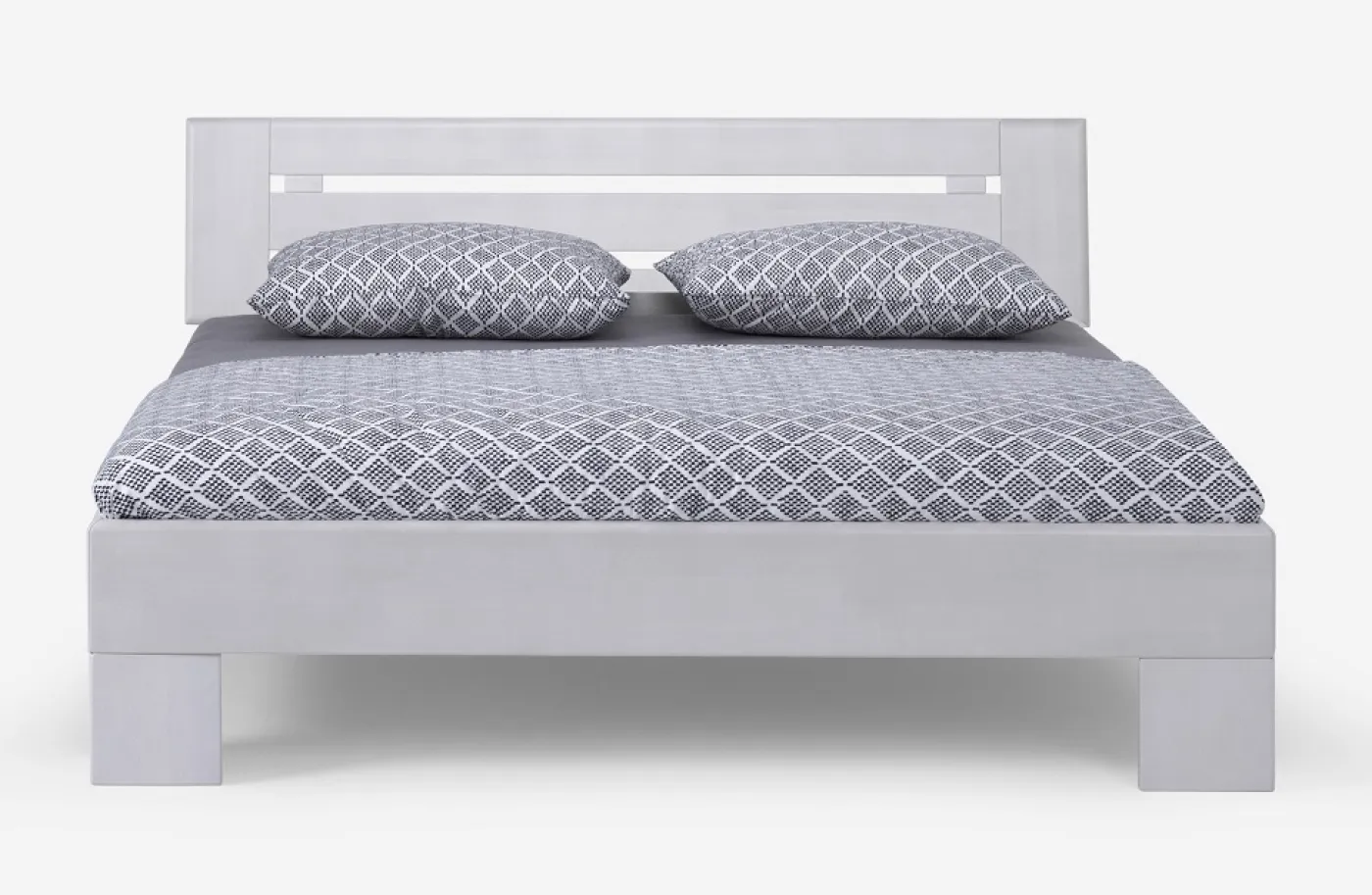 Holzbett massiv Dahlia | Buche weiß lackiert | 160x190 | Kopfteil 4