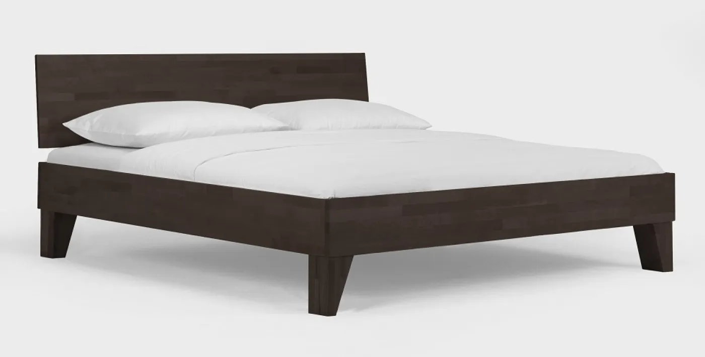 Holzbett massiv Daisy | Buche wenge lackiert | 160x210 | Kopfteil 2