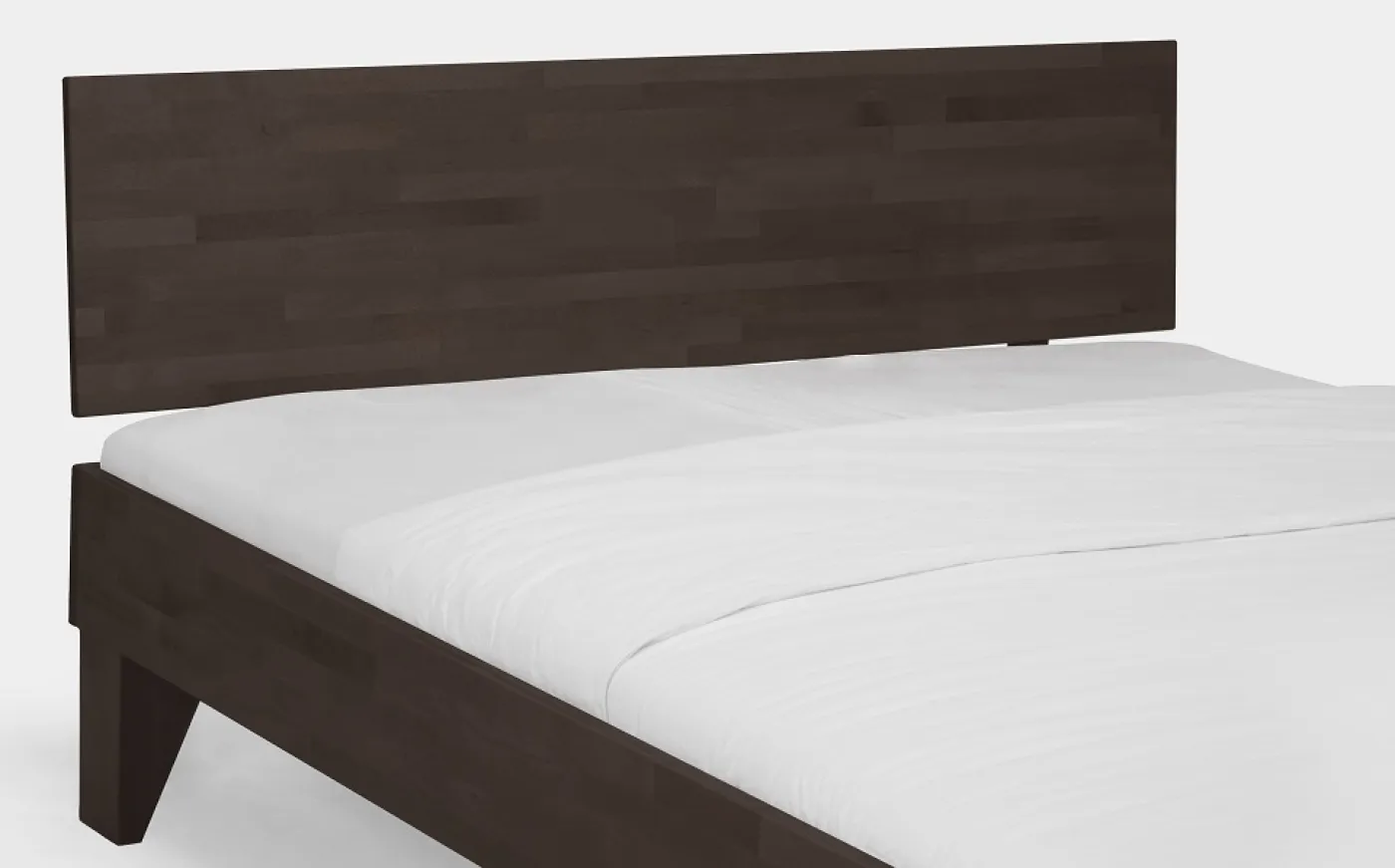 Holzbett massiv Daisy | Buche wenge lackiert | 90x200 | Kopfteil 2