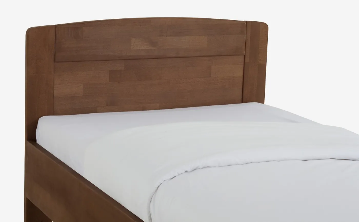 Holzbett massiv Jasmine | Buche walnuss geölt | verschiedene Größen