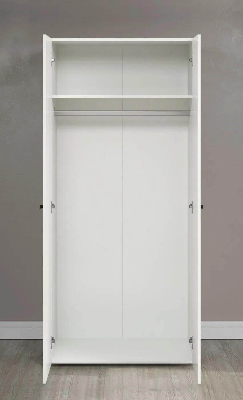 Kleiderschrank Basics | weiß