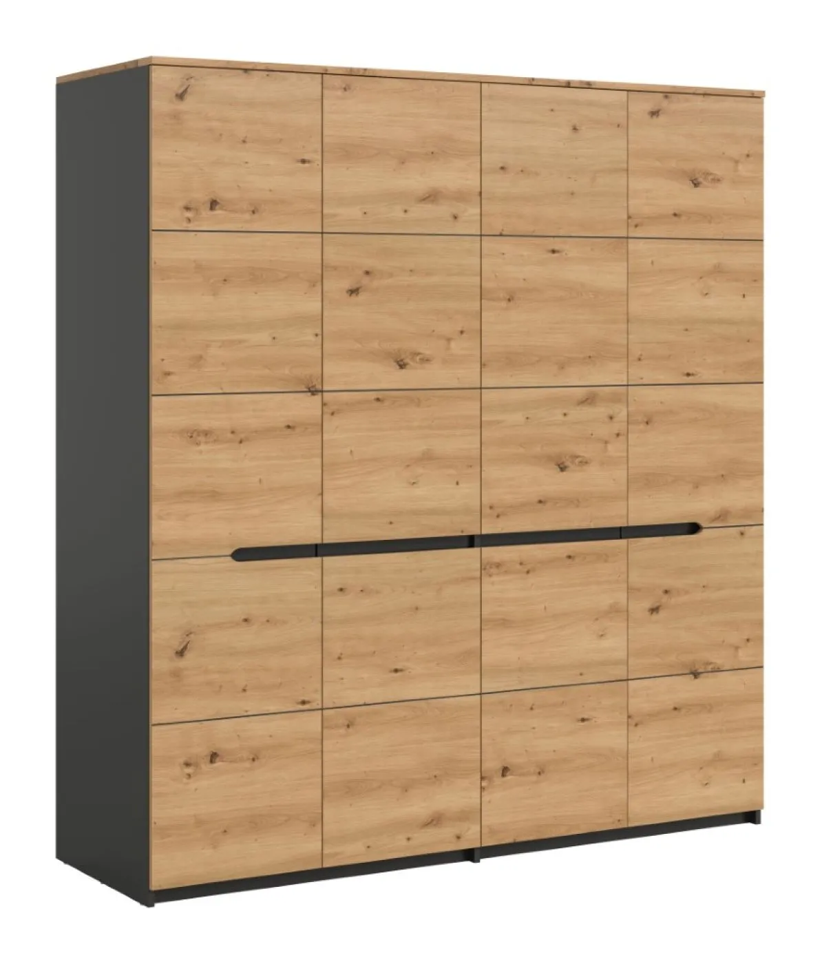 Kleiderschrank Canu | Artisan / Basalt grau