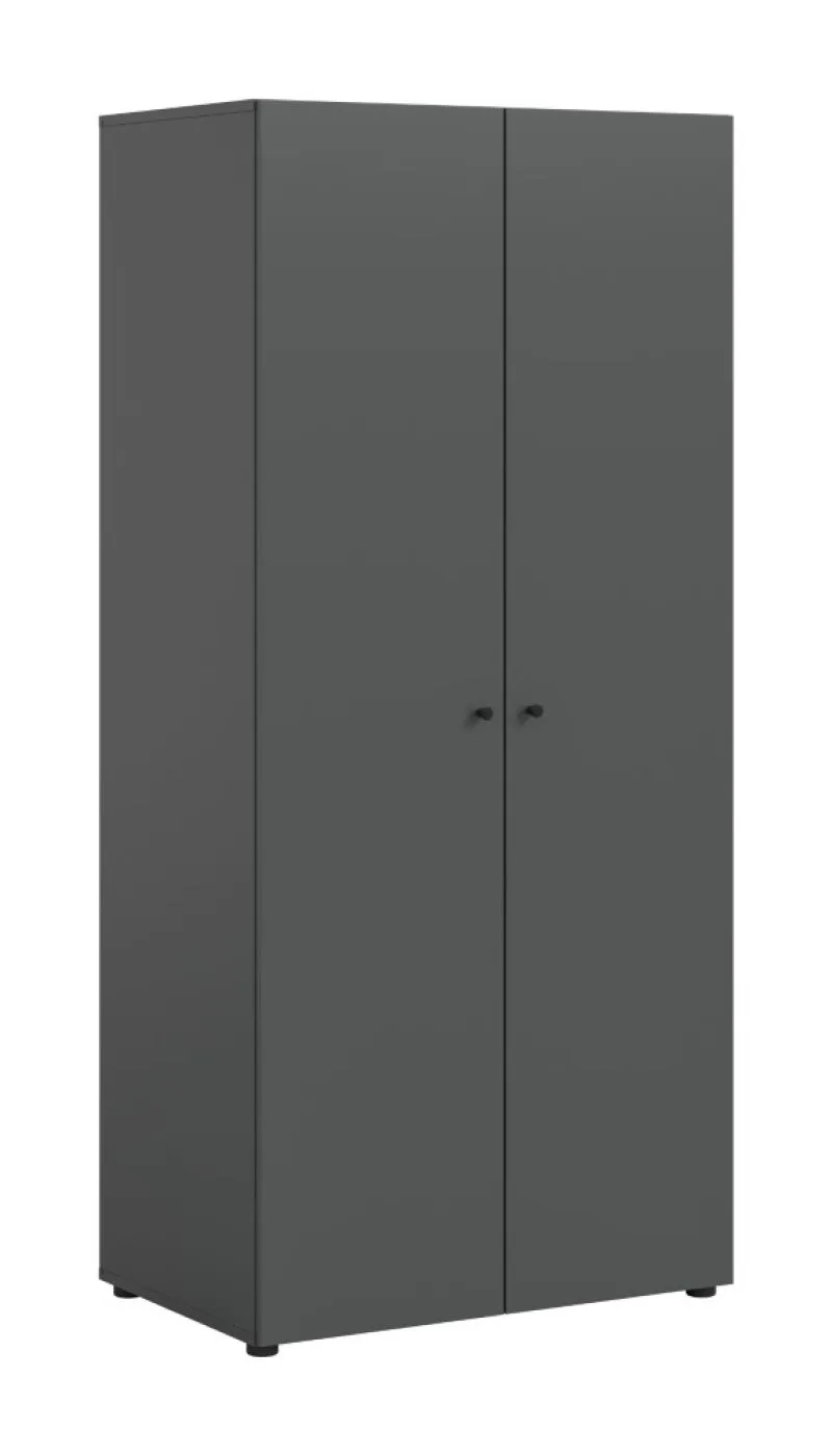 Kleiderschrank Darwin | mit 2 Türen | anthrazit