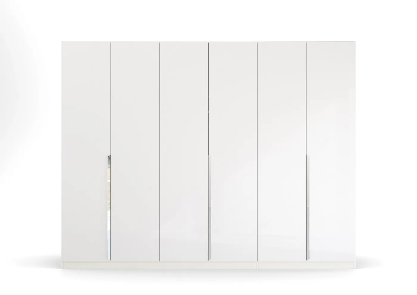 Kleiderschrank Drehtürenschrank Glamour | weiß Hochglanz / alpinweiß | verschiedene Größen