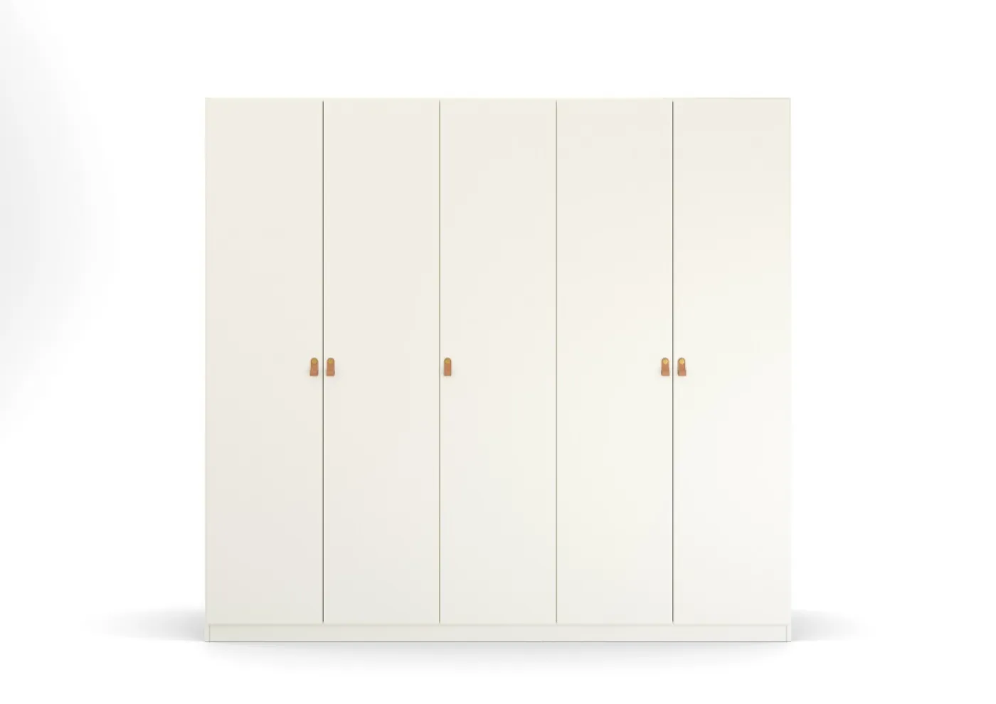 Kleiderschrank Drehtürenschrank Quadra-Spin | 5-türig | alpinweiß | 226x210 | Griff Homey
