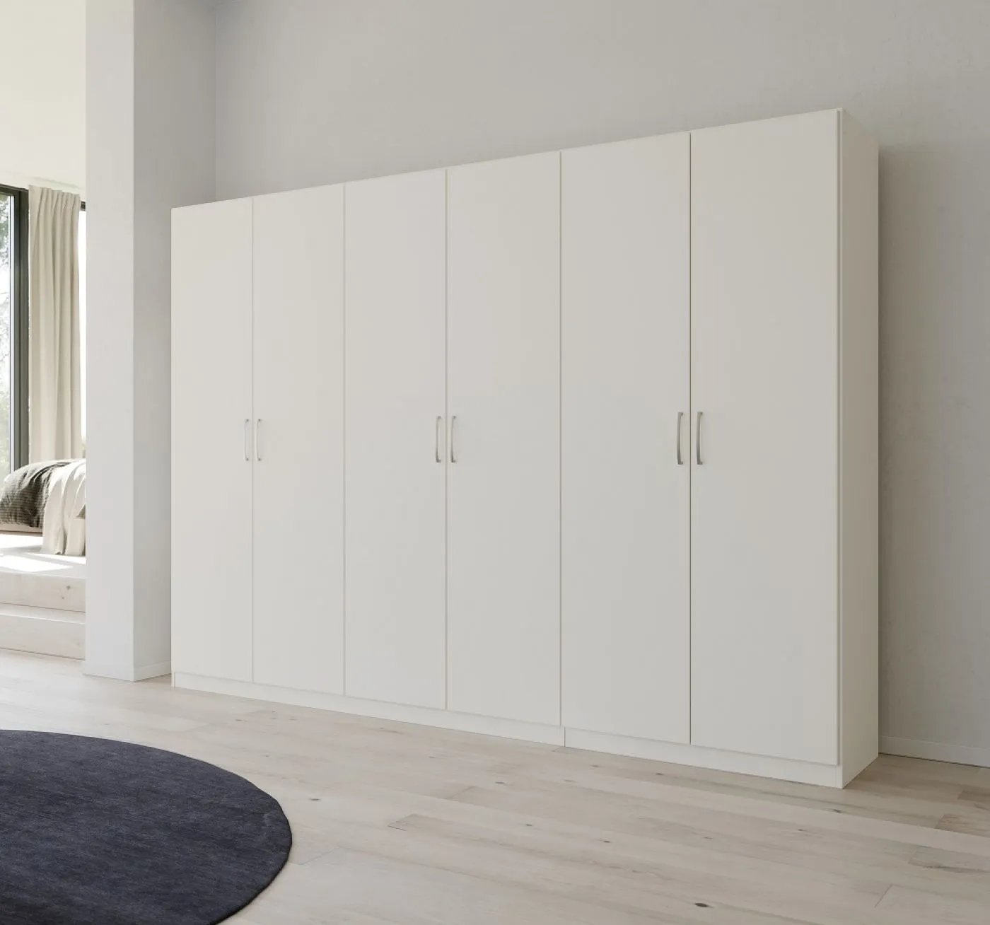 Kleiderschrank Drehtürenschrank Quadra-Spin | alpinweiß | verschiedene Größen