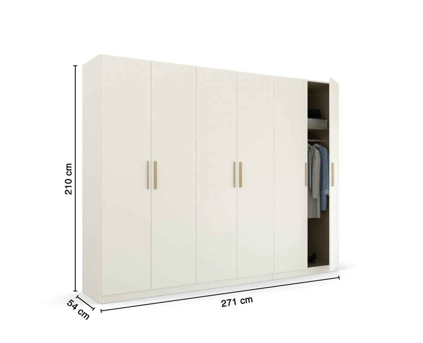 Kleiderschrank Drehtürenschrank Quadra-Spin | alpinweiß | verschiedene Größen