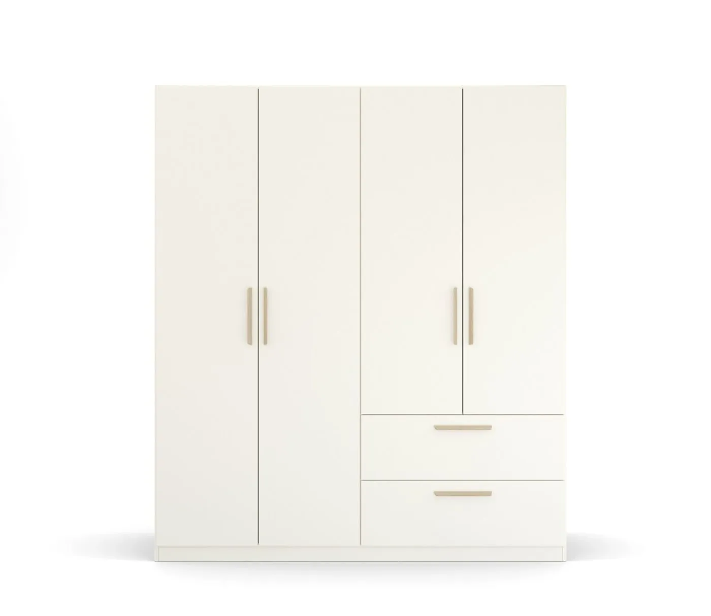 Kleiderschrank Drehtürenschrank Quadra-Spin | mit Schubkästen | alpinweiß | verschiedene Größen