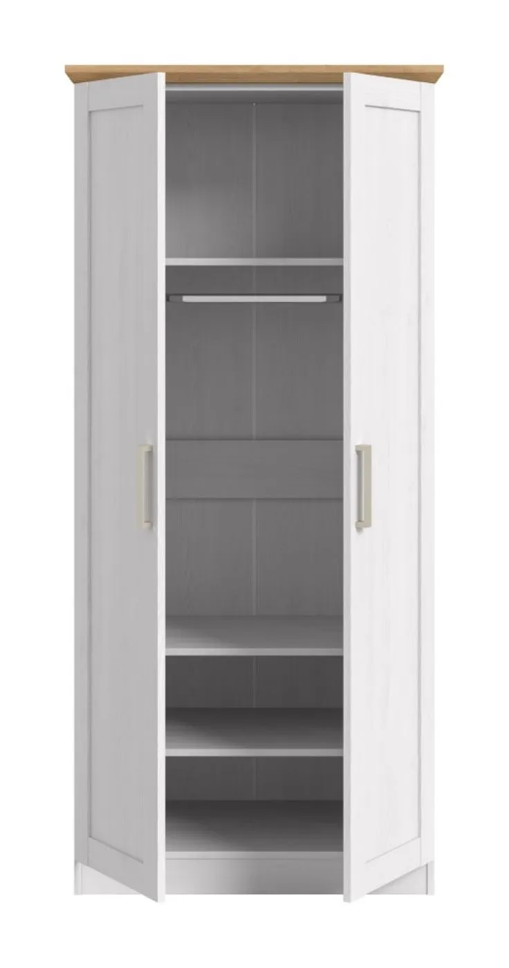 Kleiderschrank Florenz | mit 2 Türen | Sibiu Lärche / Artisan Eiche