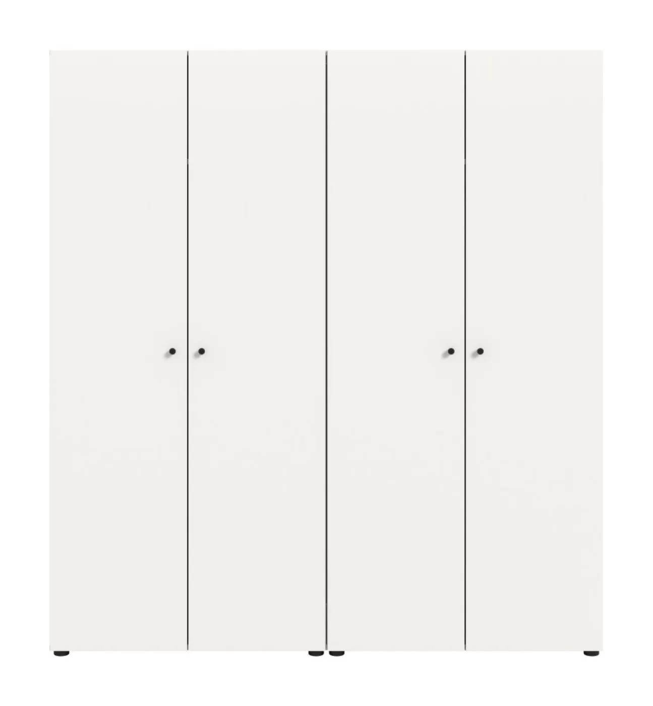 Kleiderschrank set Darwin | 2-teilig | mit 2 Türen | weiß
