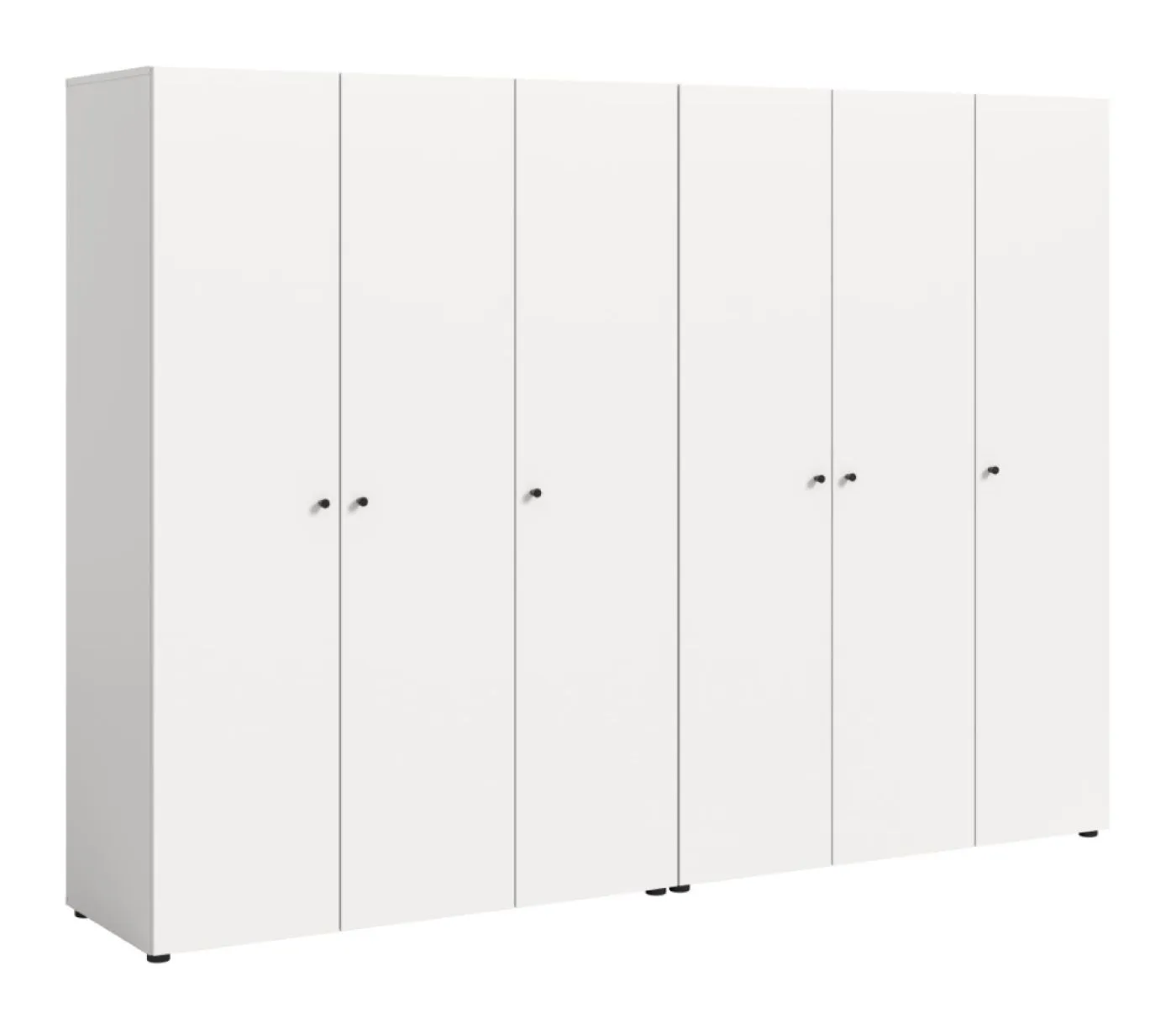 Kleiderschrank set Darwin | 2-teilig | mit 3 Türen | weiß